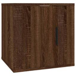 Berkfield Home Wall Mounted TV Cabinet Brown Oak 40x34, 5x40 cm - thumbnail 1