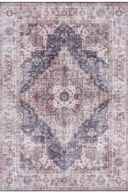 THE RUGS Palma Indoor Outdoor Reversible Rug Durable Soft for Living Room in Grey - Size: 120 cm x 170 cm - image 1