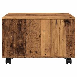 Berkfield Home Coffee Table Old Wood 60x60x38 cm Engineered Wood in Brown - Size: 60 x 60 x 38 cm - thumbnail 6