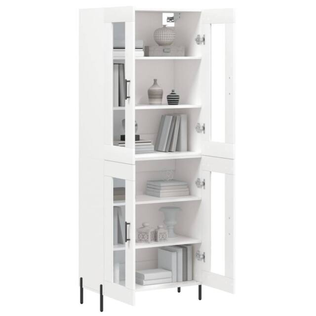 Berkfield Home Highboard White 69.5x34x180 cm Engineered Wood - image 1