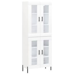 Berkfield Home Highboard White 69.5x34x180 cm Engineered Wood - thumbnail 3