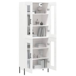 Berkfield Home Highboard White 69.5x34x180 cm Engineered Wood - thumbnail 1