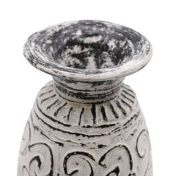 Serenityy Lombok Swirls Shaped Ceramic Vase - Cream - thumbnail 7