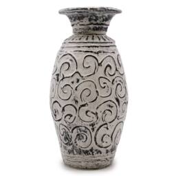 Serenityy Lombok Swirls Shaped Ceramic Vase - Cream - thumbnail 5