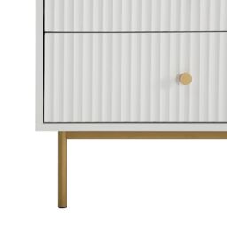 Home Garden Direct Devon - Wide Chest of Drawers - White - thumbnail 5