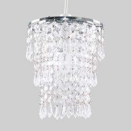 ValueLights Acrylic Droplets Silver Ceiling Pendant Droplets Shade - thumbnail 3