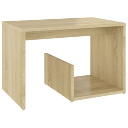 Berkfield Home Side Table Sonoma Oak 59x36x38 cm Engineered Wood in Brown - Size: 59 x 36 x 38 cm - thumbnail 2