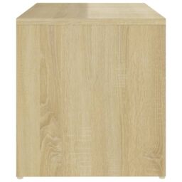 Berkfield Home Side Table Sonoma Oak 59x36x38 cm Engineered Wood in Brown - Size: 59 x 36 x 38 cm - thumbnail 5