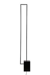 Living and Home Metal Rectangular LED Floor Lamp with Black Base - thumbnail 6