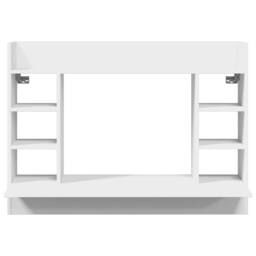 Berkfield Home Wall-Mounted Desk White 105x48x75 cm Engineered Wood - Size: 105 x 48 x 75 cm - thumbnail 4