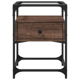 Berkfield Home Bedside Cabinets 2 pcs Brown Oak 40x40x55 cm Engineered Wood - Size: 40 x 40 x 55 cm - thumbnail 4