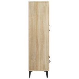 Berkfield Home Highboard Sonoma Oak 70x31x115 cm Engineered Wood in Brown - Size: 70 x 31 x 115 cm - thumbnail 7