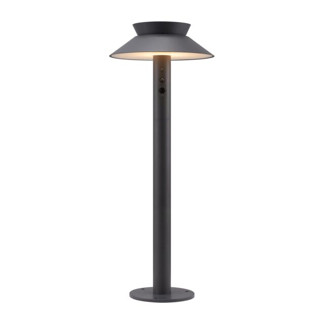 Nordlux Modern Outdoor Garden Post Black Metal SolarLed Light, IP44