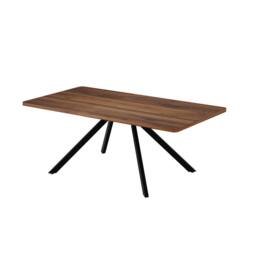 ModernLuxe Extendable dining table 160-240cm for 6-10 people with metal legs in Walnut - thumbnail 8