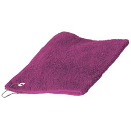 Towel City Luxury Range 550 GSM - Sports Golf Towel (30 X 50 CM) in Fuchsia - Size: 30 X 50 CM - thumbnail 1