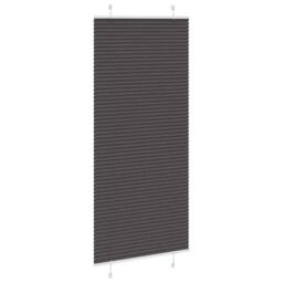 Berkfield Home Pleated Blind Black 90x200 cm Fabric Width 89.4 cm Polyester - thumbnail 3