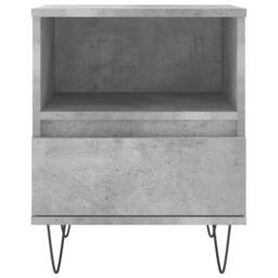 Berkfield Home Modern Bedside Cabinets 2 pcs Concrete Grey 40x35x50 cm Engineere - Size: 40 x 35 x 50 cm - thumbnail 7