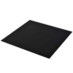 Berkfield Home Table Top Tempered Glass Square 700x700 mm in Black - thumbnail 2