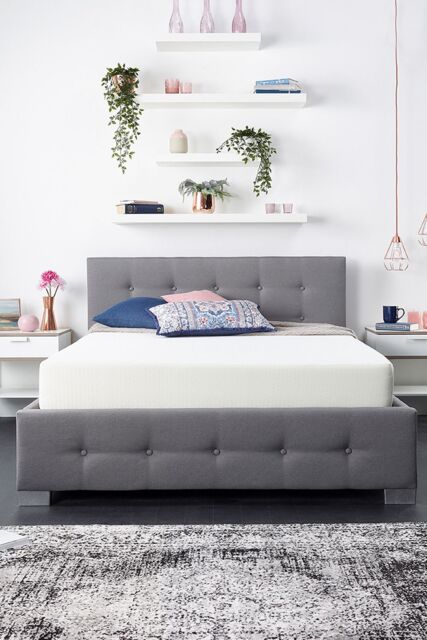 Aspire End Lift Ottoman Storage Bed, Grey Linen - Size: Double - image 1