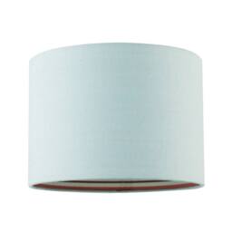 Happy Homewares Pale Duck Egg Linen Shade with Vibrant Colourful Inner Aztec Design in Duck Egg Blue - Size: 10 inches