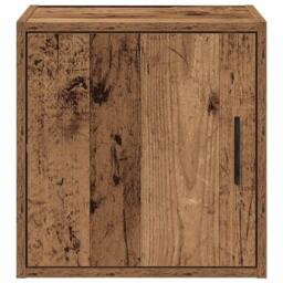 Berkfield Home Durable Garage Wall Cabinets 2 pcs Old Wood Engineered Wood in Brown - thumbnail 6