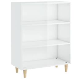 Berkfield Home Sideboard High Gloss White 69.5x32.5x90 cm Engineered Wood - thumbnail 2