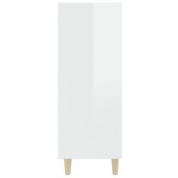 Berkfield Home Sideboard High Gloss White 69.5x32.5x90 cm Engineered Wood - thumbnail 4
