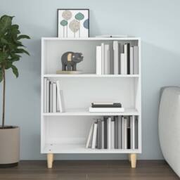 Berkfield Home Sideboard High Gloss White 69.5x32.5x90 cm Engineered Wood - thumbnail 5