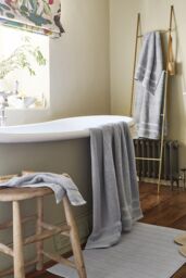 CHRISTY 'Signum' Heavyweight 100% Combed Cotton Towels in Light Grey - thumbnail 2
