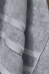 CHRISTY 'Signum' Heavyweight 100% Combed Cotton Towels in Light Grey - thumbnail 3