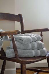 CHRISTY 'Signum' Heavyweight 100% Combed Cotton Towels in Light Grey - thumbnail 1
