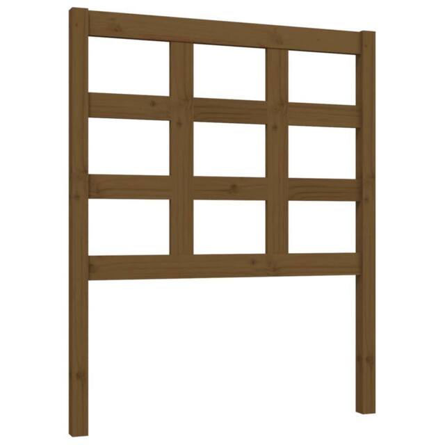 Berkfield Home Bed Headboard Honey Brown 80.5x4x100 cm Solid Wood Pine - image 1