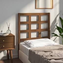 Berkfield Home Bed Headboard Honey Brown 80.5x4x100 cm Solid Wood Pine - thumbnail 2