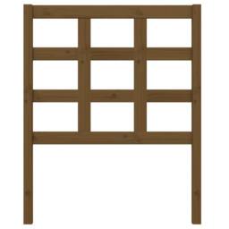 Berkfield Home Bed Headboard Honey Brown 80.5x4x100 cm Solid Wood Pine - thumbnail 3