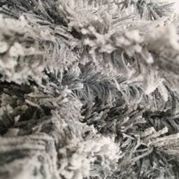 Samuel Alexander Kaemingk 8ft (240cm) Flocked Snowy Imperial Pine Hinged Christmas Trees in Green - thumbnail 2
