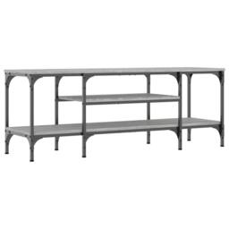 Berkfield Home TV Cabinet Grey Sonoma 121x35x45 cm Engineered Wood&Iron - Size: 121 x 35 x 45 cm - thumbnail 1