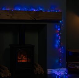 Samuel Alexander 125m 5000 LED TreeBrights Christmas String Lights with Timer in Blue White & Red - thumbnail 4