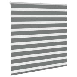 Berkfield Home Zebra Blind Dark Grey 140x150 cm Fabric Width 135.9 cm Polyester - thumbnail 3