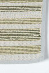 Homescapes Green Stripe Cotton Bath Mat - thumbnail 4
