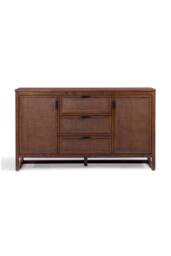Teamson Home Hatteras Wooden Sideboard 3 Drawers 2 Doors in Walnut - thumbnail 6