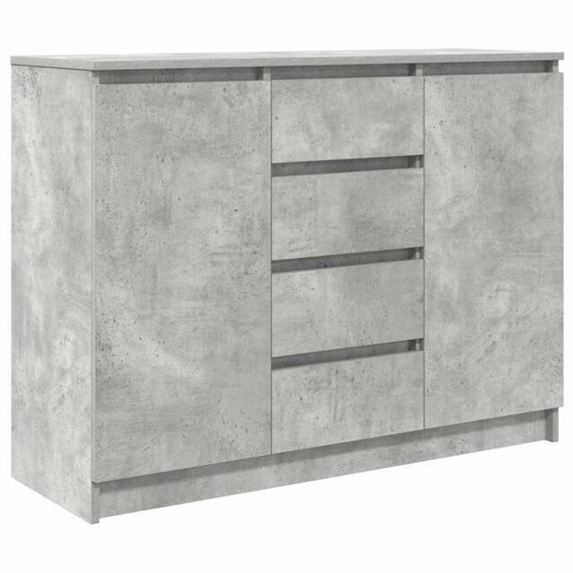 Berkfield Home Sideboard with Drawers Concrete Grey 100.5x35x76 cm Engineered Wood - image 1