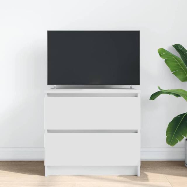 Berkfield Home TV Cabinet White 60x35x54 cm Engineered Wood - Size: 60 x 35 x 54 cm - image 1
