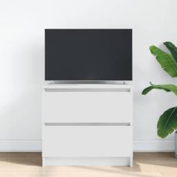 Berkfield Home TV Cabinet White 60x35x54 cm Engineered Wood - Size: 60 x 35 x 54 cm - thumbnail 1