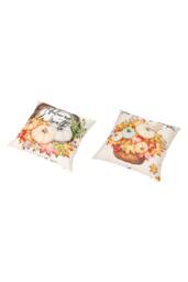 Living and Home Autumn Themed Pumpkin & Maple Leaves Pillow Cover - Size: Double - thumbnail 1