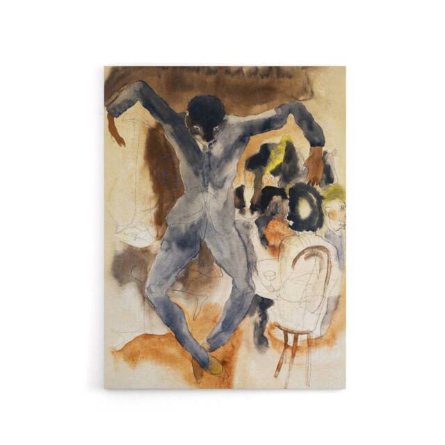 "Artery8 Dancing At Marshalls Hotel Charles Demuth Canvas Wall Art Print in Brown - Size: W12"" x H16""" - image 1