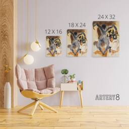 "Artery8 Dancing At Marshalls Hotel Charles Demuth Canvas Wall Art Print in Brown - Size: W12"" x H16""" - thumbnail 4