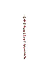 KDMD Cone & Red Berry Garland 180cm - thumbnail 2