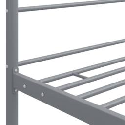 Berkfield Home Durable Canopy Bed Frame Grey Metal 180x200 cm Super King - thumbnail 5
