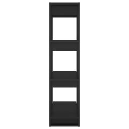 Berkfield Home Book Cabinet/Room Divider Black 80x30x123.5 cm - thumbnail 6
