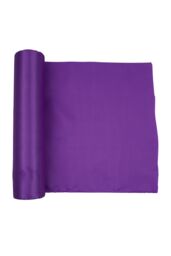 Neel Blue 20cm x 29cm Solid Satin Roll Large Fabric for Chair Sash Wedding Bouquet Décor Drapery in Purple - Size: 20 cm x 29 cm - thumbnail 3